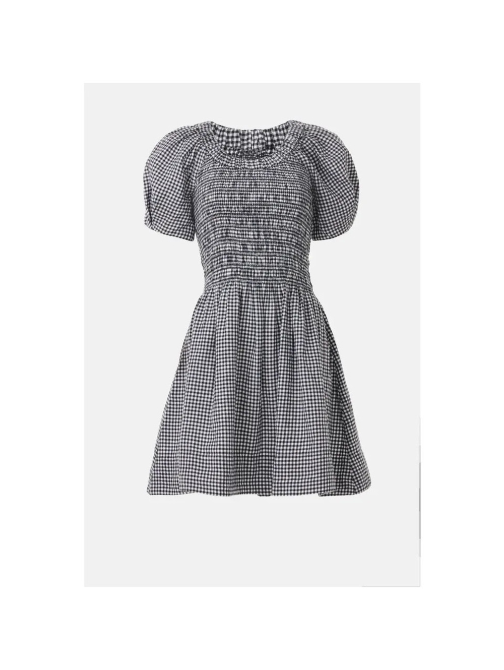 Madewell B&W Gingham dress